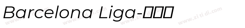 Barcelona Liga字体转换
